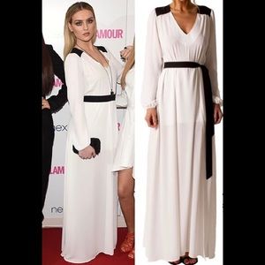 Donna Mizani Side Tie Tuxedo Dress Size Small